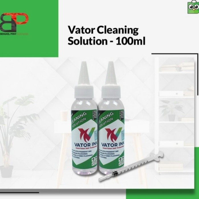 

Cleaner Vator 100ml Bisa untuk DTF dan DTG Terlaris