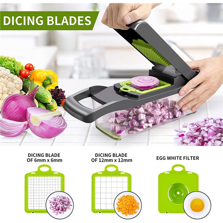 VEGETABLE CHOPPER 11-IN1 alat pemotong dan pemarut buah-sayur multifungsI