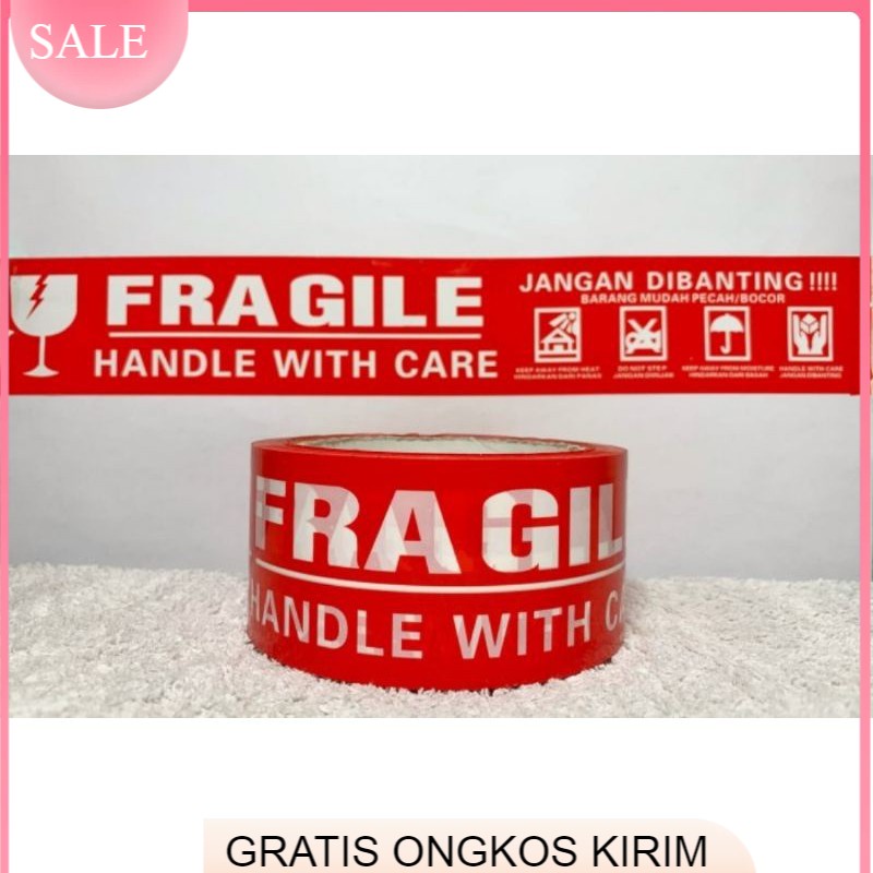 

Lakban Fragile Merah Putih Daimaru Nachi Murah 100 Yard /90 Yard /80 Yard /70 Yard /60 Yard Murah