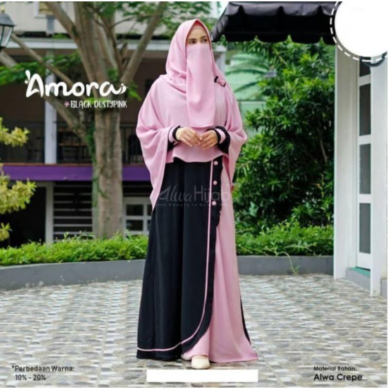 TRAND Model Baju Gamis Remaja Terbaru AMORA_muslimah Kekinian 2021 Gamismurah Bajugamis Super ABG Lt