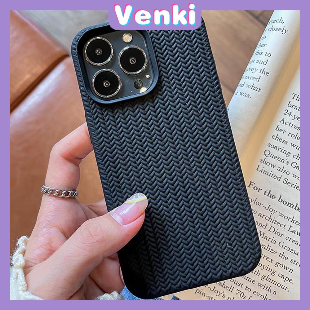 Case For iPhone 14 Series TPU Soft Simple Case Woven Texture Solid Color Black White Case Camera Protection Shockproof Compatible For iPhone 14 13 12 11 Plus Pro Max 7 Plus X XR