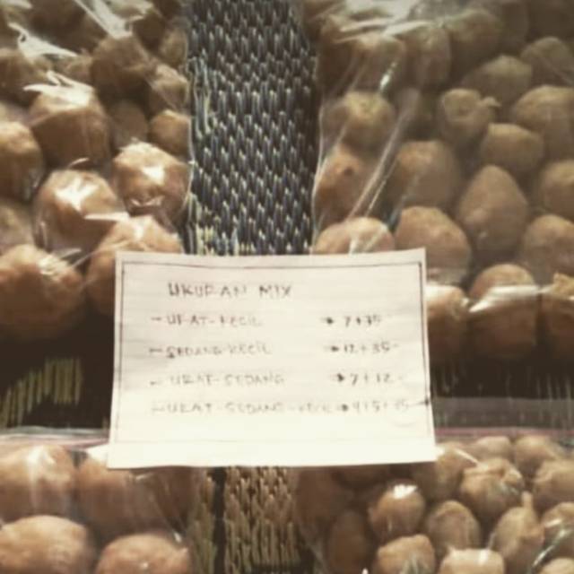 

Mix Bakso Urat + Bakso Polos Super + polos kecil