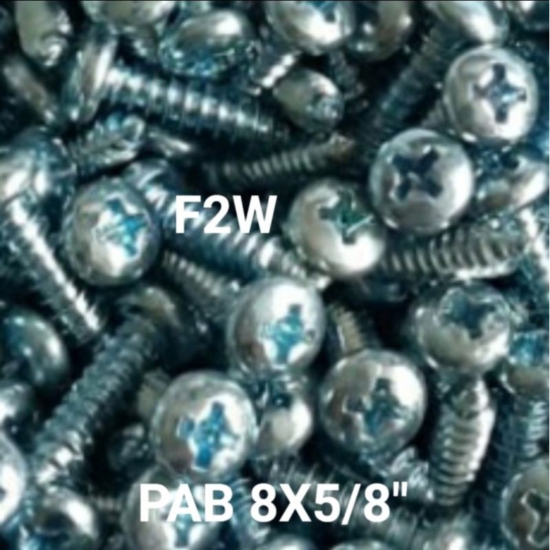 

ECERAN 100PCS PAB 8X5/8" SKRUP PH KEPALA BULAT 1.5CM TAPPING