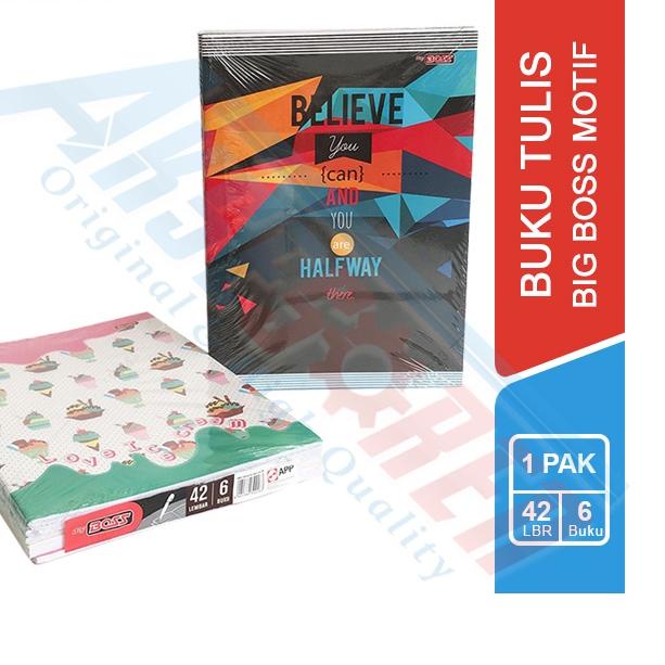 

Buku Tulis Sekolah Big Boss Isi 42 Lembar/6 Buku / Write Book Bigboss [1 Pack] ン