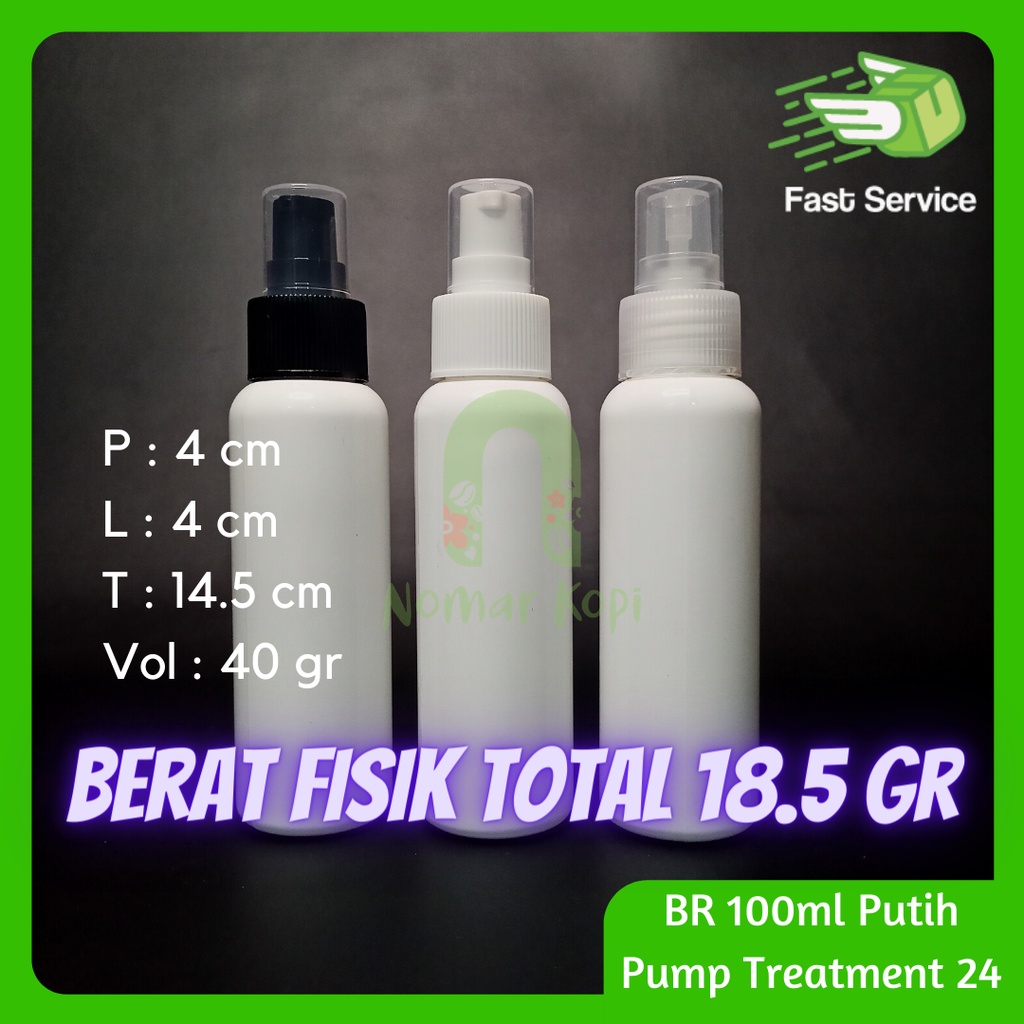 Botol 100ML BR PUTIH Pump Treatment