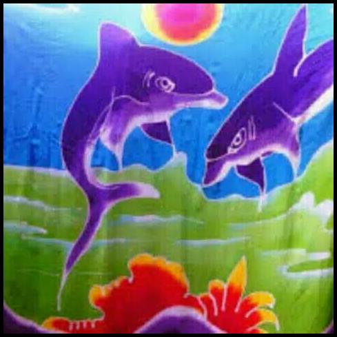 Kain Pantai Bali / Sarung Bali Motif Dolphin / Selimut