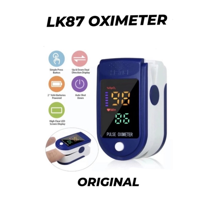 Oximeter Oxymeter TFT LK88 dan LK89 Fingertrip Pulse Alat Pengukur Oksigen Darah Akurat ORIGINAL