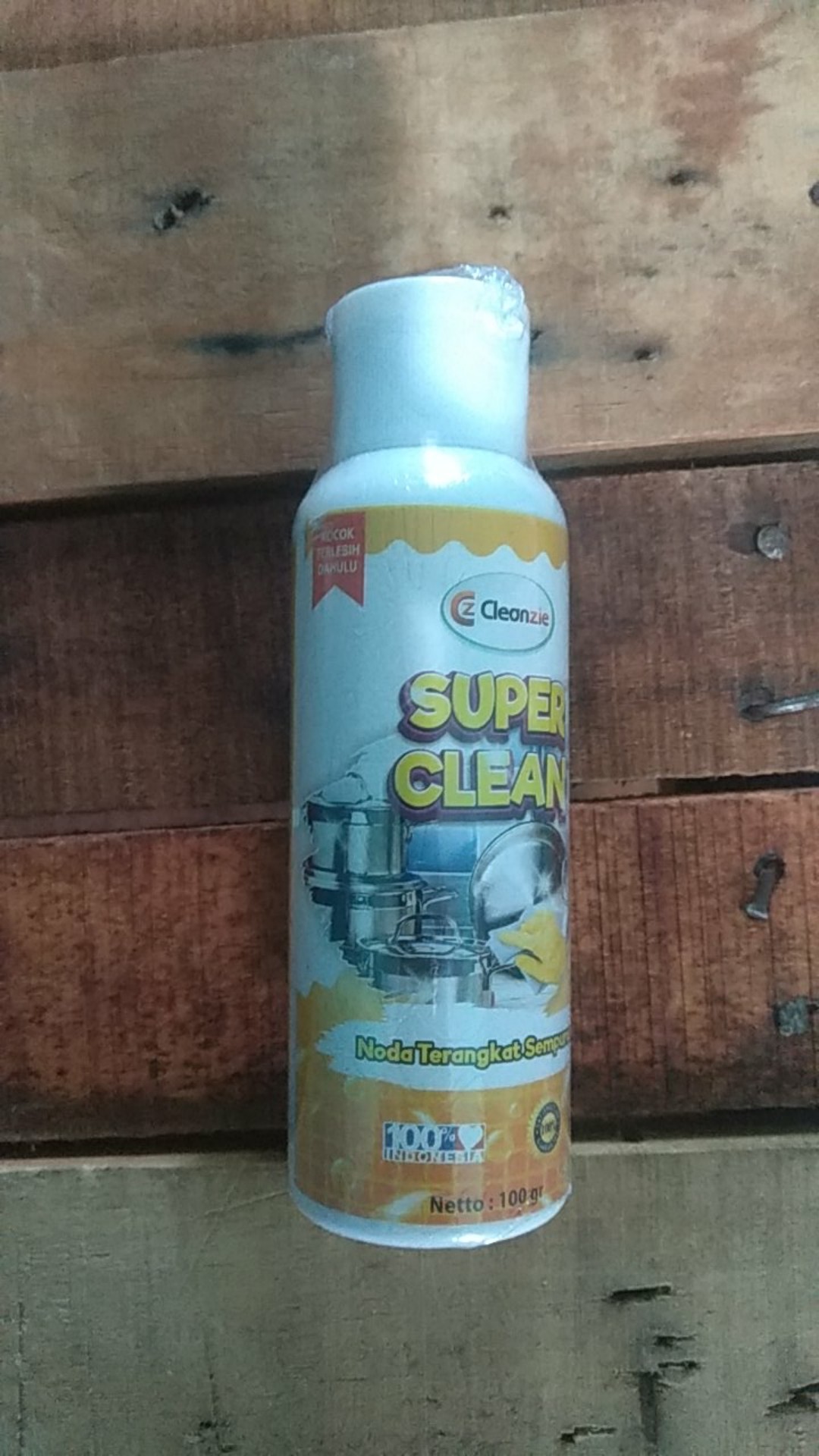 Cleanzie Super Clean Power Pembersih Penghilang Kerak Panci Wajan Teflon Piring Kompor Penggorengan Hitam Gosong Berkerak Wastafel Stainless Peralatan Dapur 100 Ml