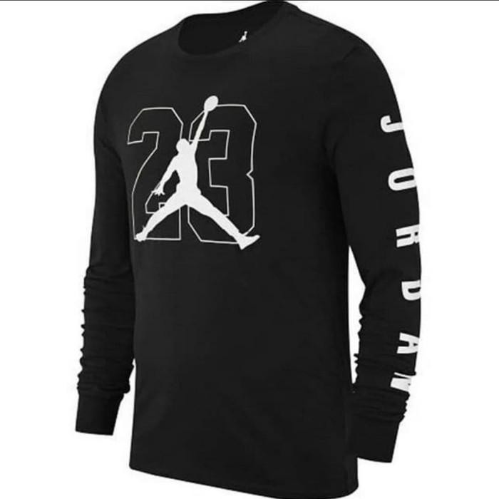 Kaos LENGAN PANJANG AIR JORDAN / baju Distro fashion pria longsleeve