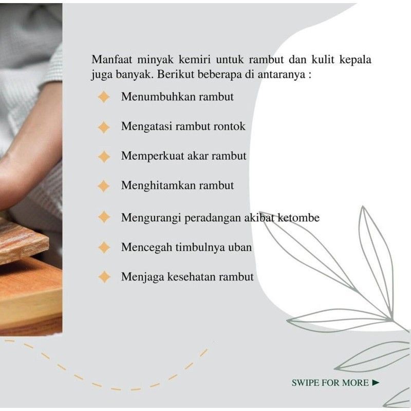 HCS - 100% Original Minyak Kemiri Bakar Asli Bali / MKB Bali (BPOM)