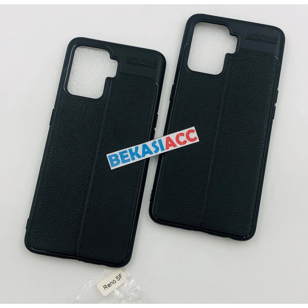 SILIKON OPPO RENO 5F AUTO FOCUS / SOFT CASE OPPO RENO 5F MOTIF KULIT