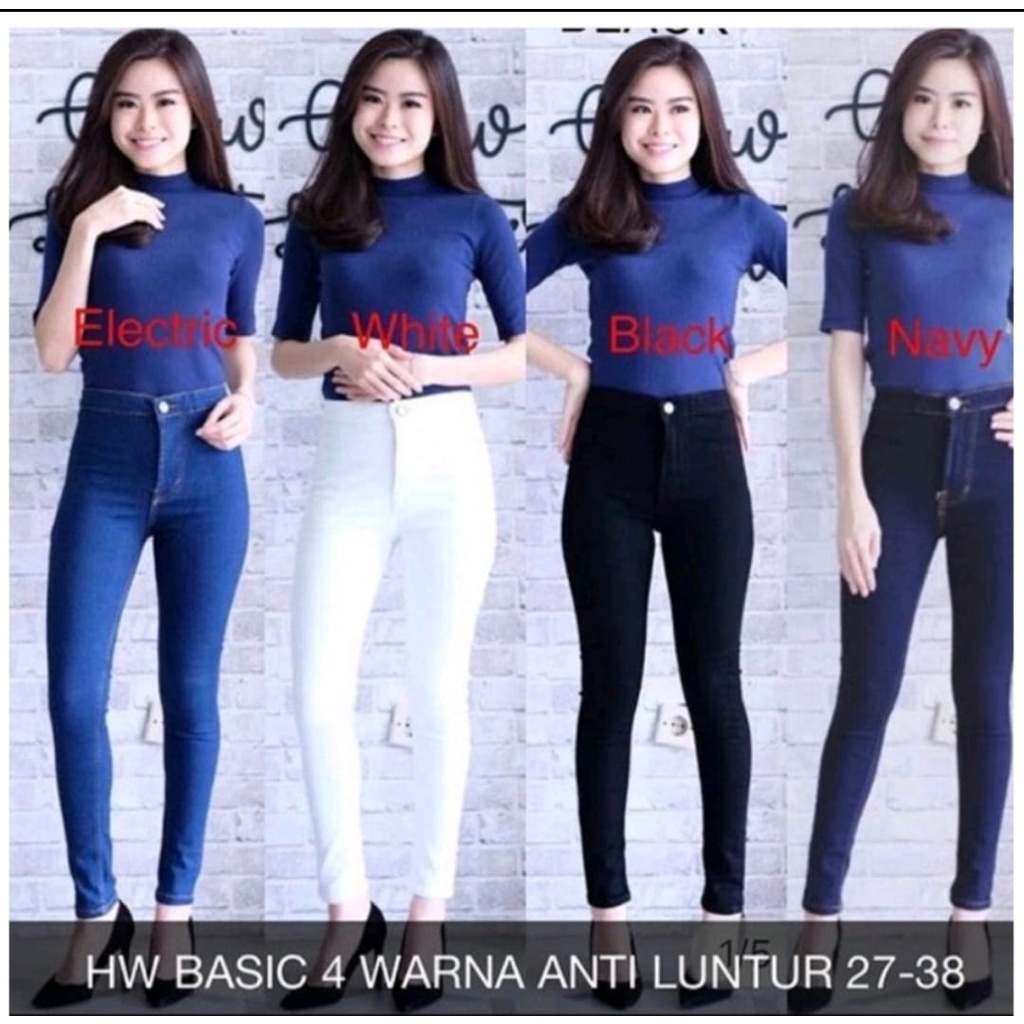 Celana Jeans High Waist Wanita / Celana Jeans Pinggang Tinggi / Highwaist Polos / Haiwais Jins / Haiwes Lepis / Highwais Panjang Skinny / Haiwes Jumbo / Highwais Model Korea Terbaru / Celana Jeans Pinggang Tinggi Jumbo / HW Pants