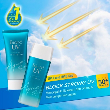 Biore Sunscreen UV Aqua Rich / Fresh &amp; Bright | Oil Control Matte / Instant Cover