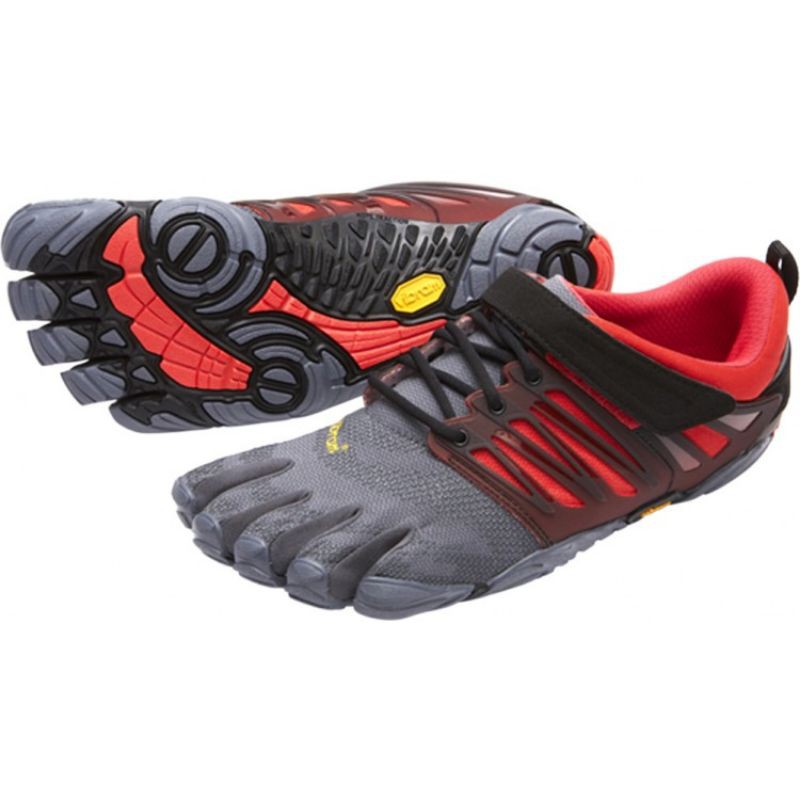 VIBRAM FiveFingers V-Train Men Training Shoes/UK 10/44/Grey/Black/Red/ORI