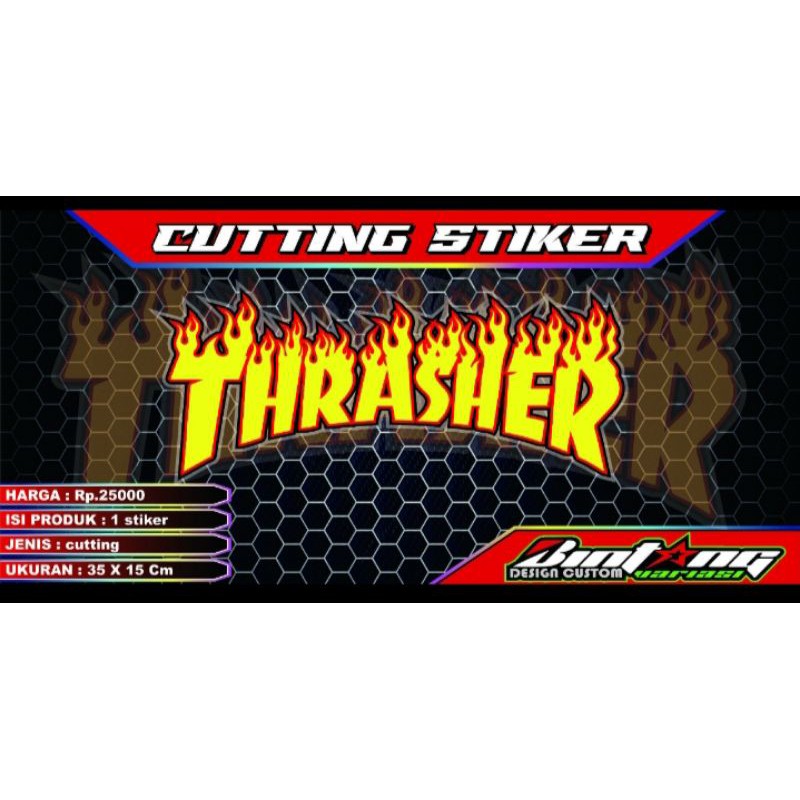 

cutting stiker Thrasher