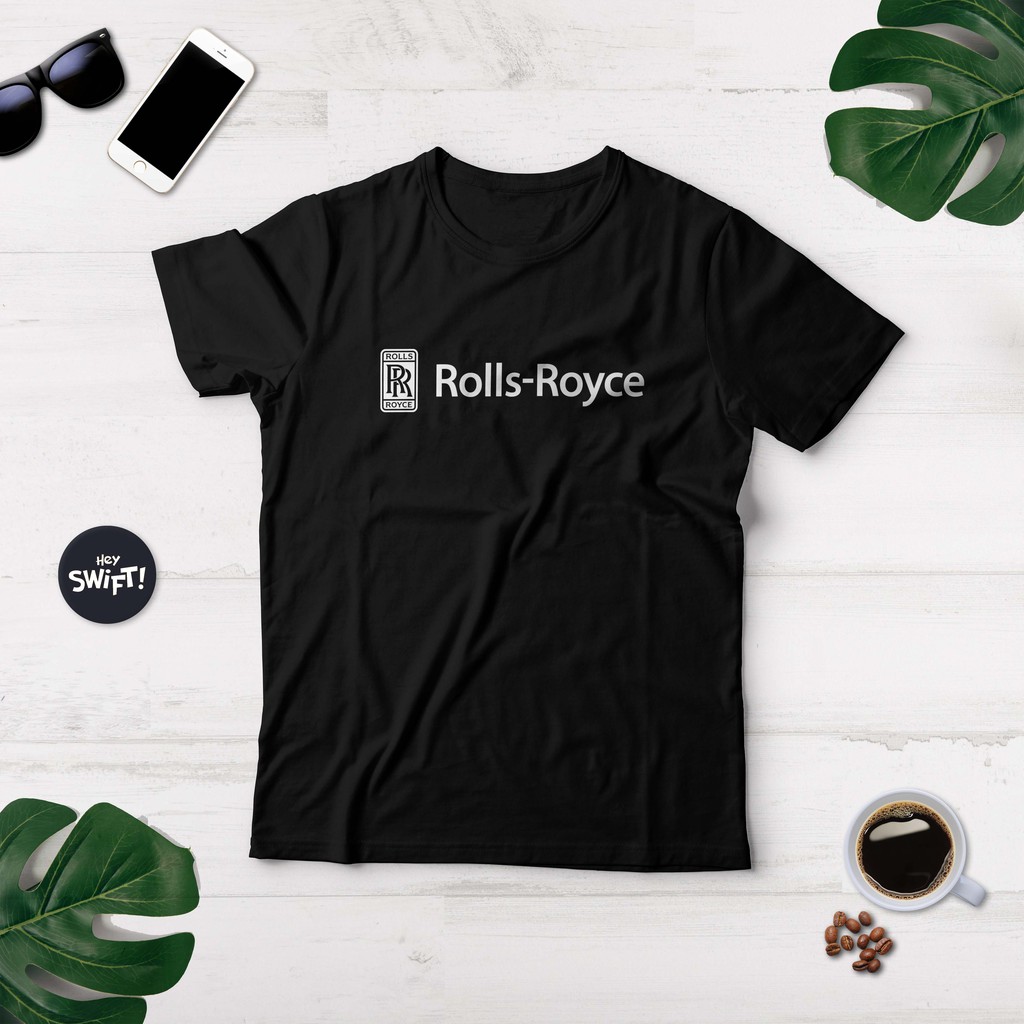 KAOS ROLLS ROYCE LOGO 2 CAR T-SHIRT OTOMOTIF MOBIL BAJU DISTRO