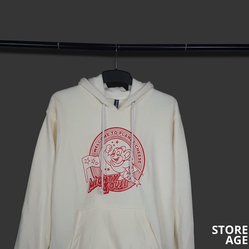 Hoodie H&M Mighty Mouse White
