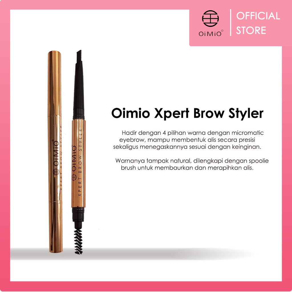 ⭐BAGUS⭐ OIMIO Expert Brow | Pensil Alis Matic | Black Grey Brown