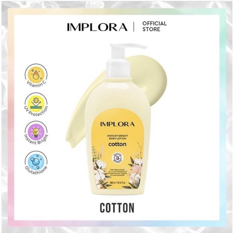 LOTION PEMUTIH BODY LOTION IMPLORA/IMPLORA INSTANT BRIGHT BODY LOTION