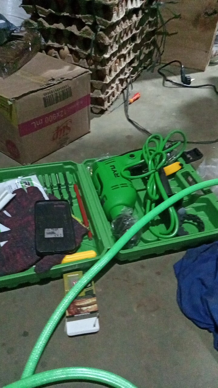 Ryu Mesin Bor Set Besi / Beton / Alumunium 13mm Rid 13