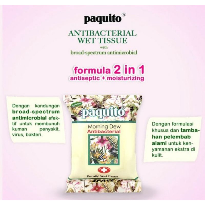 Paquito Tissue Basah Isi 30 Sheet Paquito