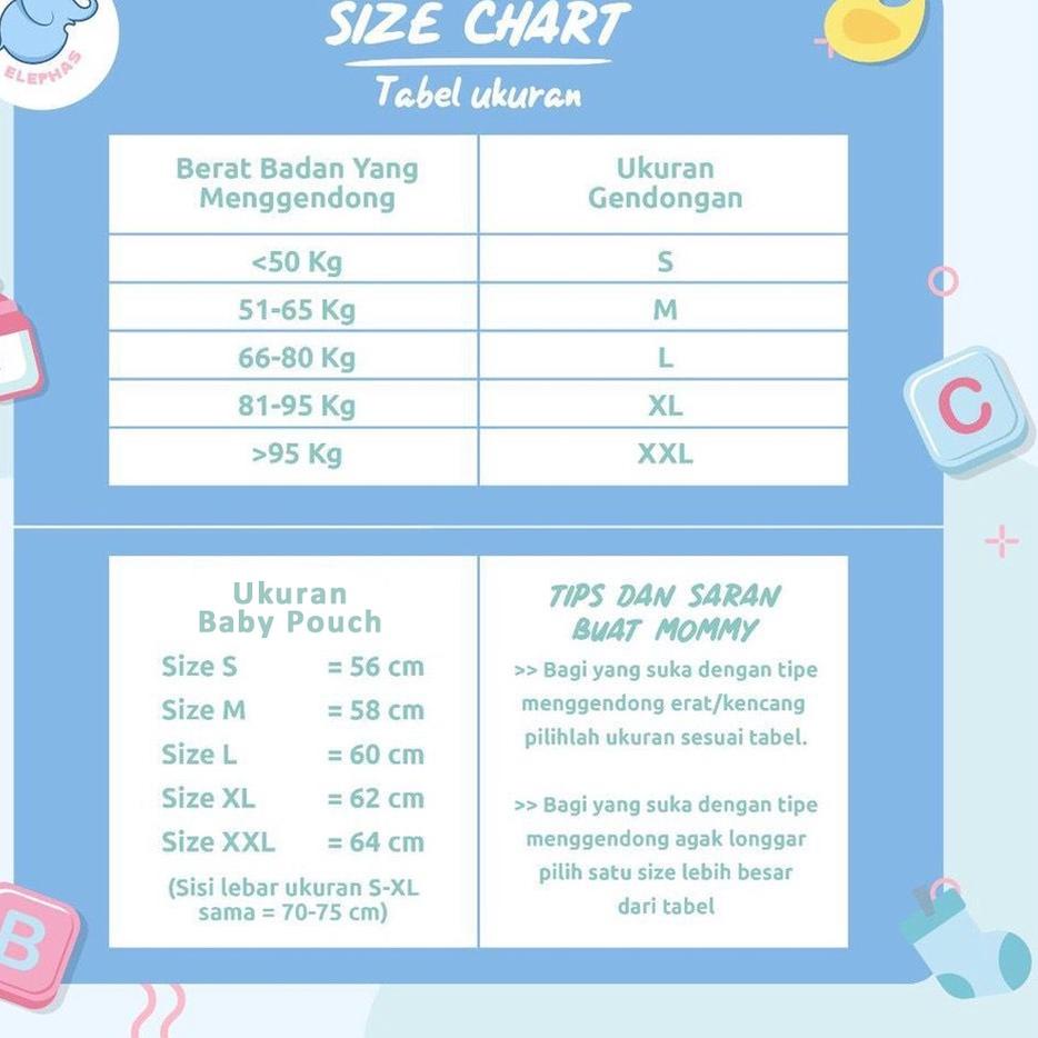 Pasti Spesial Elephas Baby Pouch Basic Series - Gendongan Bayi Gendongan Instan Premium Gendongan Kaos Simple Double Kain Bergaransi Bisa Untuk Newborn hingga Toddler