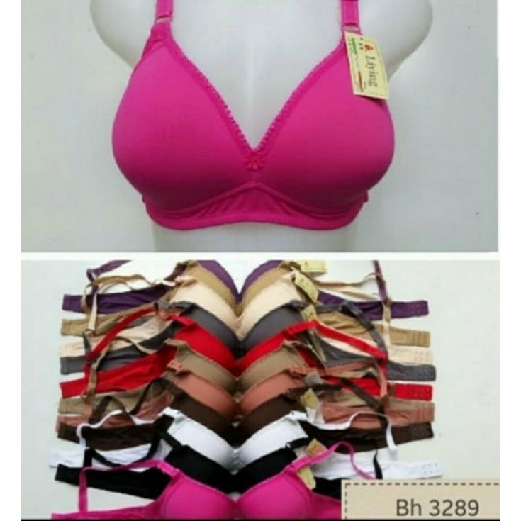 bh liying 3289, busa sedang, tanpa kawat, kait 2, ready size 36-42 harga per 2pcs