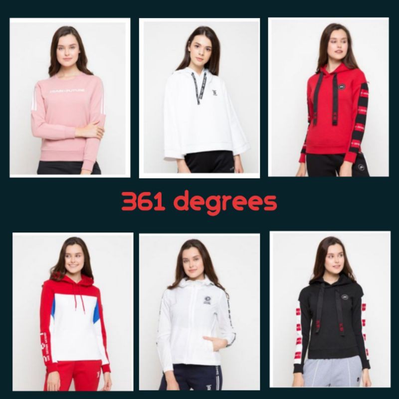 BIG SALE Jaket Hoodie 361 degrees wanita branded Matahari