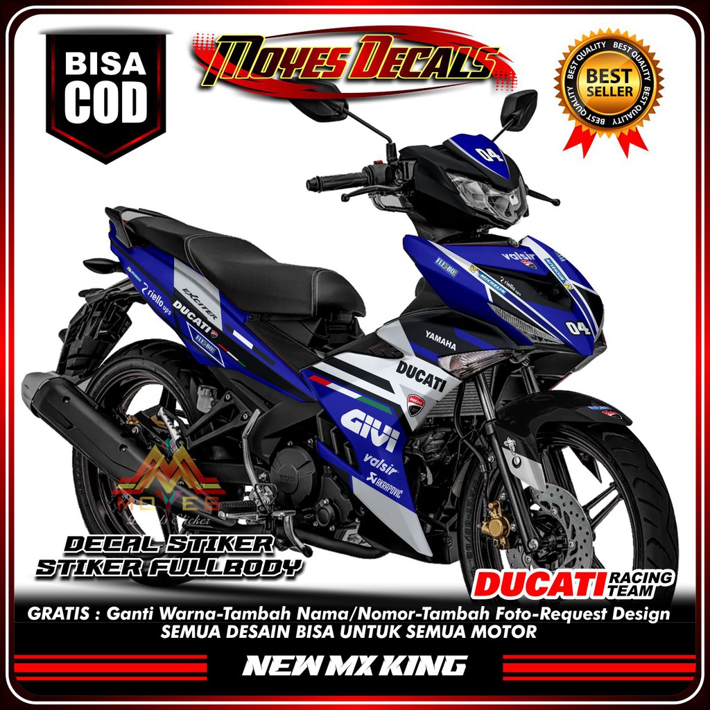 stiker mx king new ducati-decal stiker mx king new ducati fullbody