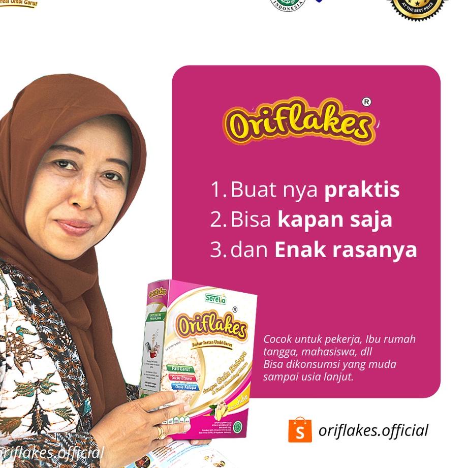 

Sisa [12.12!!] ORIFLAKES GASTRO Maag Asam Lambung & Gerd Makanan Sarapan Sereal Pati Umbi Garut 350