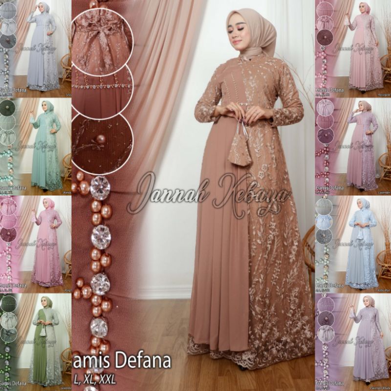 KEBAYA ORIGINAL//GAMIS DEFANA//Kode Jannah Kebaya