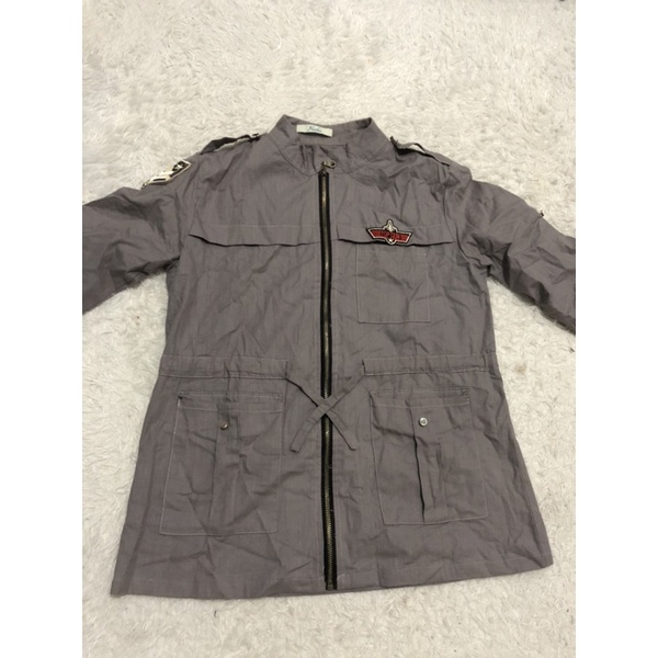 preloved parka army wanita