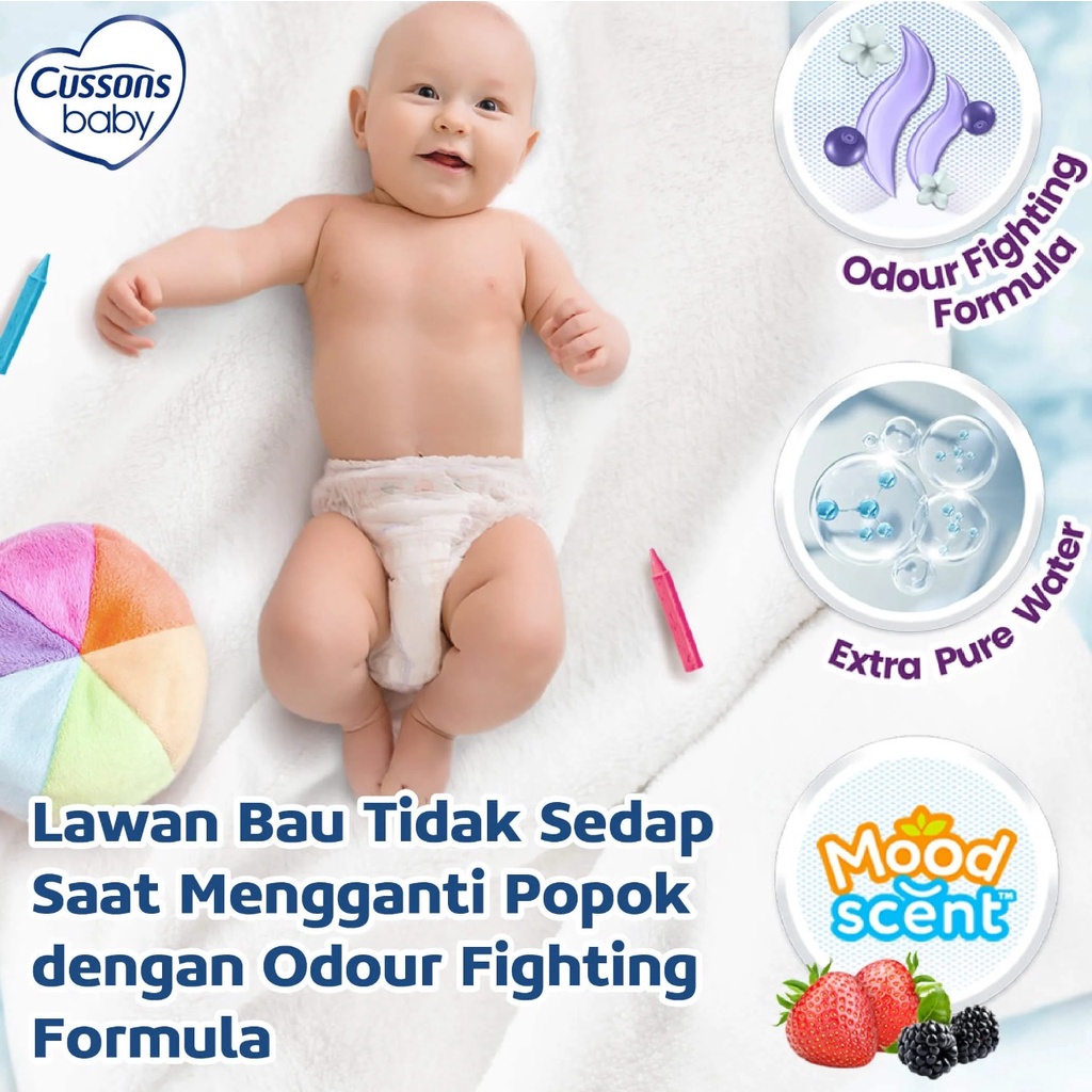 Kemasan Baru Buy 1 Get 1 CUSSONS BABY Wipes Wipe 45sheets 45's - Tisu Basah