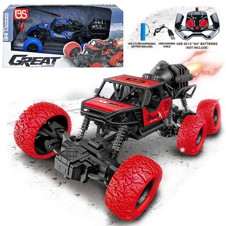 Mainan Anak RC GREAT CLIMBLING CAR SPRAY Mobil Remote Control 4WD Asap