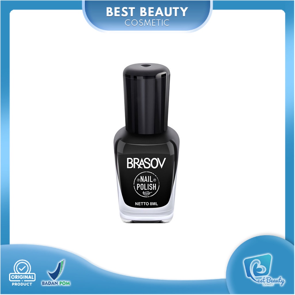 ★ BB ★ BRASOV Nail Poils Black | Cat Kuku Hitam