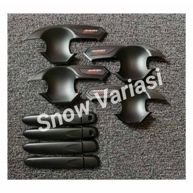 PAKET OUTER+COVER HANDLE KEYLESS HITAM AVANZA 2019-2021