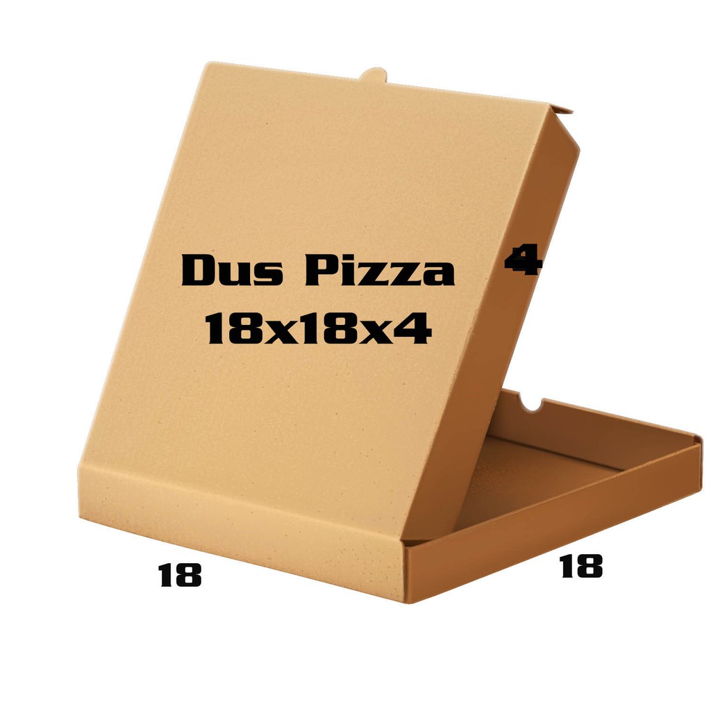 

(Min 10 pcs) klik 10 kali 18X18X4 CM BOX KARDUS PACKING PIZZA / BAJU MURAH
