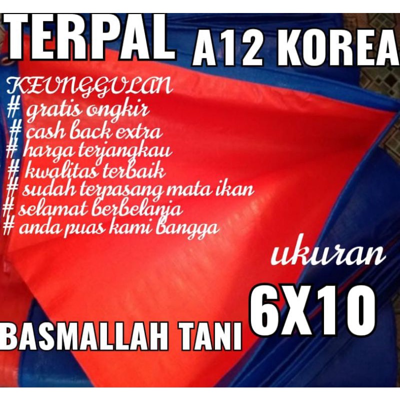 Terpal korea A12 ukuran 6x10 meter mrek TRECK