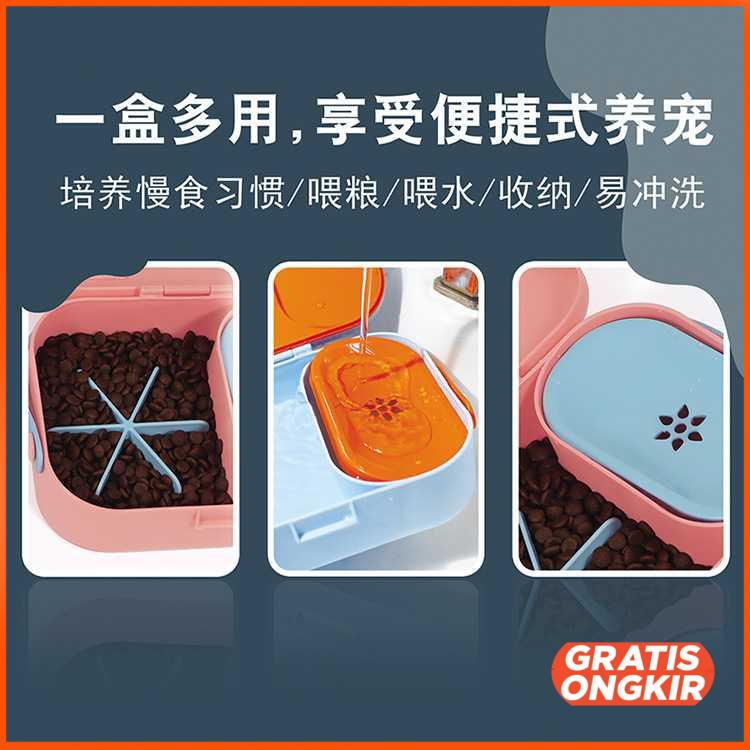 Pet Tempat Makan Travel Anjing Kucing Pet Lunch Box - PBC7531