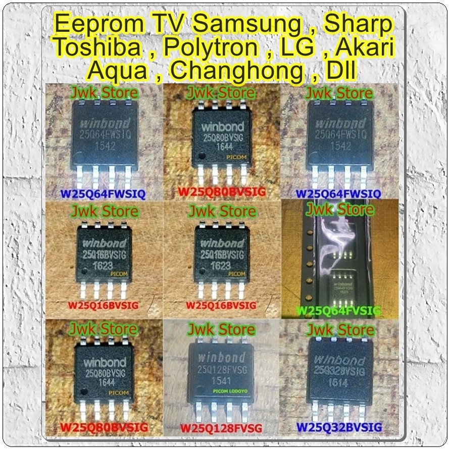 IC Eeprom Firmwre TV LED 25Q32 25Q64 25L32 25L64 | Shopee