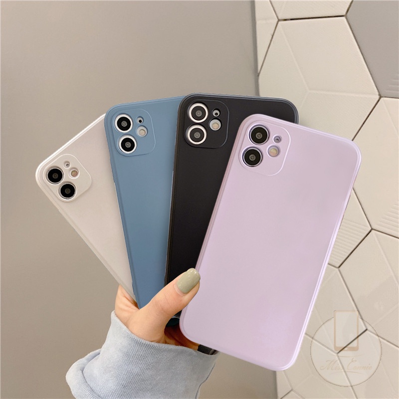 Xiaomi MI 10 11 Lite 10T Redmi 10 9A POCO M3 Pro F3 Poco X3 NFC Soft Case Xiaomi Note10 Note9 Note8 Note10s Note10pro Note Note10promax Redmi 9 9T 9C NFC Poco M3 Poco X3 Pro Color Macaron Straight Cube Soft Case