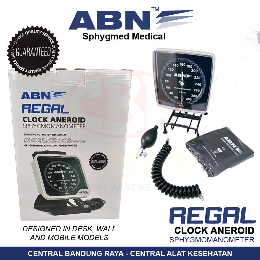 ABN REGAL Clock Aneroid Sphygmomanometer | Tensimeter Aneroid Tipe Jam