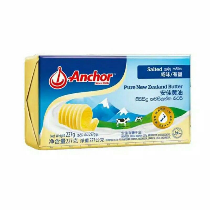 

anchor butter salted 227gr