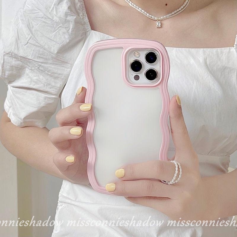 Soft Case Transparan Gelombang Warna Permen Polos Untuk Samsung A13 A04s A04E A03 A12 A03s A53 A32 A50 A51 A52 A22 A23 A50s A30s A52s A02s A11