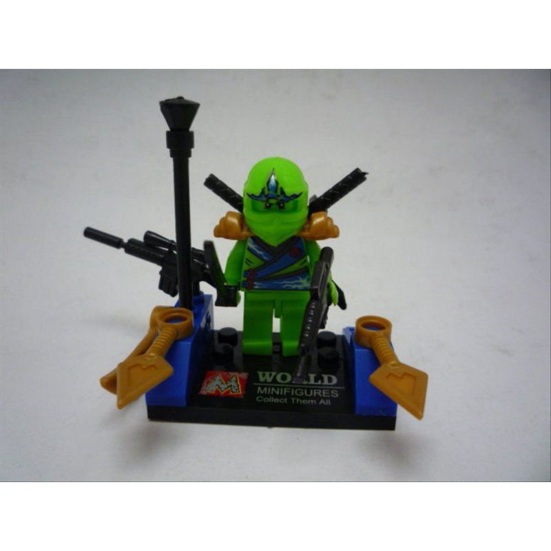 1 lembar lego roboman ninja isi 12 pcs