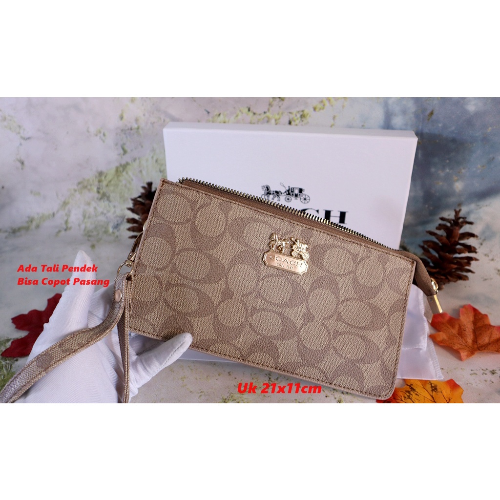 Clutch Pesta Pouch Coach With Box coach 6866 Uk 21 Murah Trendy Lucu Bagus Keren J3Z5 Korea Kado Dom