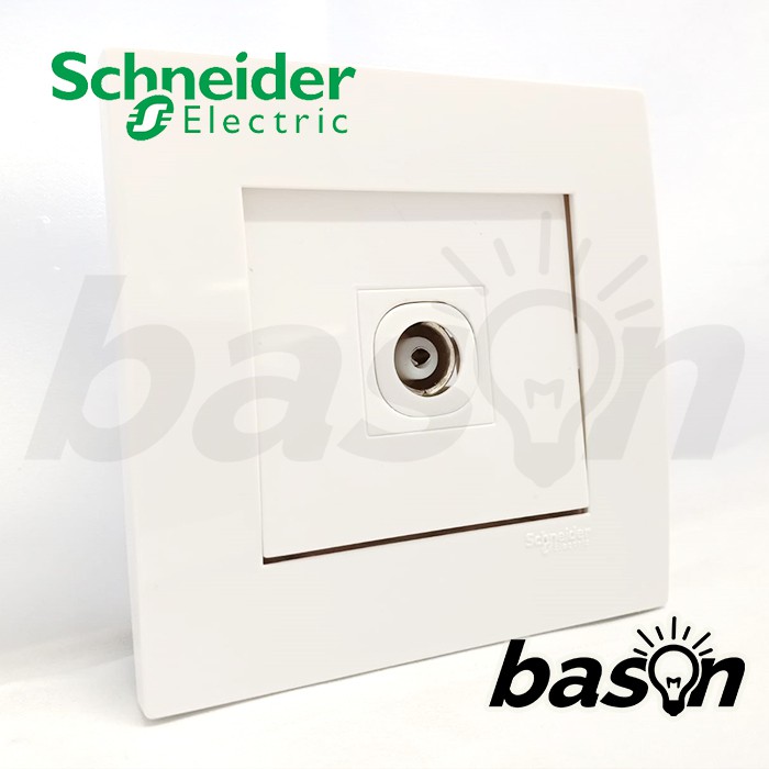 SCHNEIDER Vivace 1 Gang TV Co-Axial Outlet - Soket Televisi