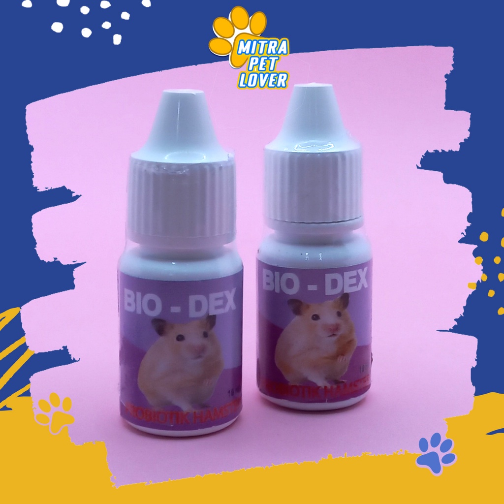 PROBIOTIK HAMSTER  - BIODEX DROP 10ML - TINGKATAN NAFSU MAKAN &amp; IMUN DAYA TAHAN TUBUH, METABOLISME  &amp; ANTI BAU KOTORAN TIKUS  - MURAH GARANSI KUALITAS ASLI ORIGINAL - BIO DEX - PET ANIMAL TAMASINDO OBAT KESEHATAN &amp; VITAMIN HEWAN PELIHARAAN MITRAPETLOVER