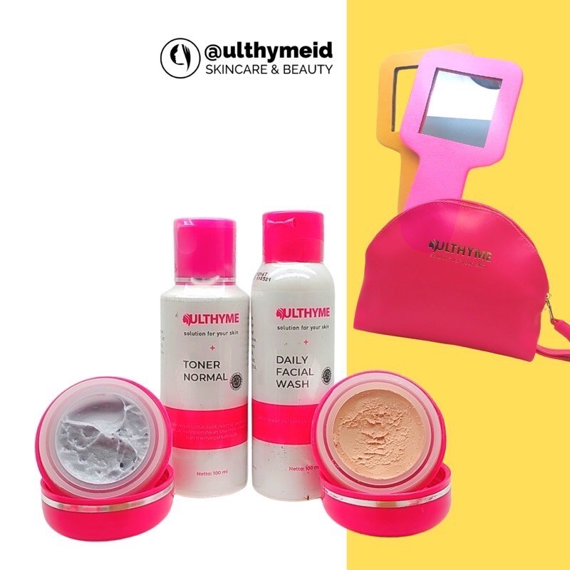 Ulthyme Paket Skincare Luxury Instan white / Wajah Glowing & Whitening Bpom