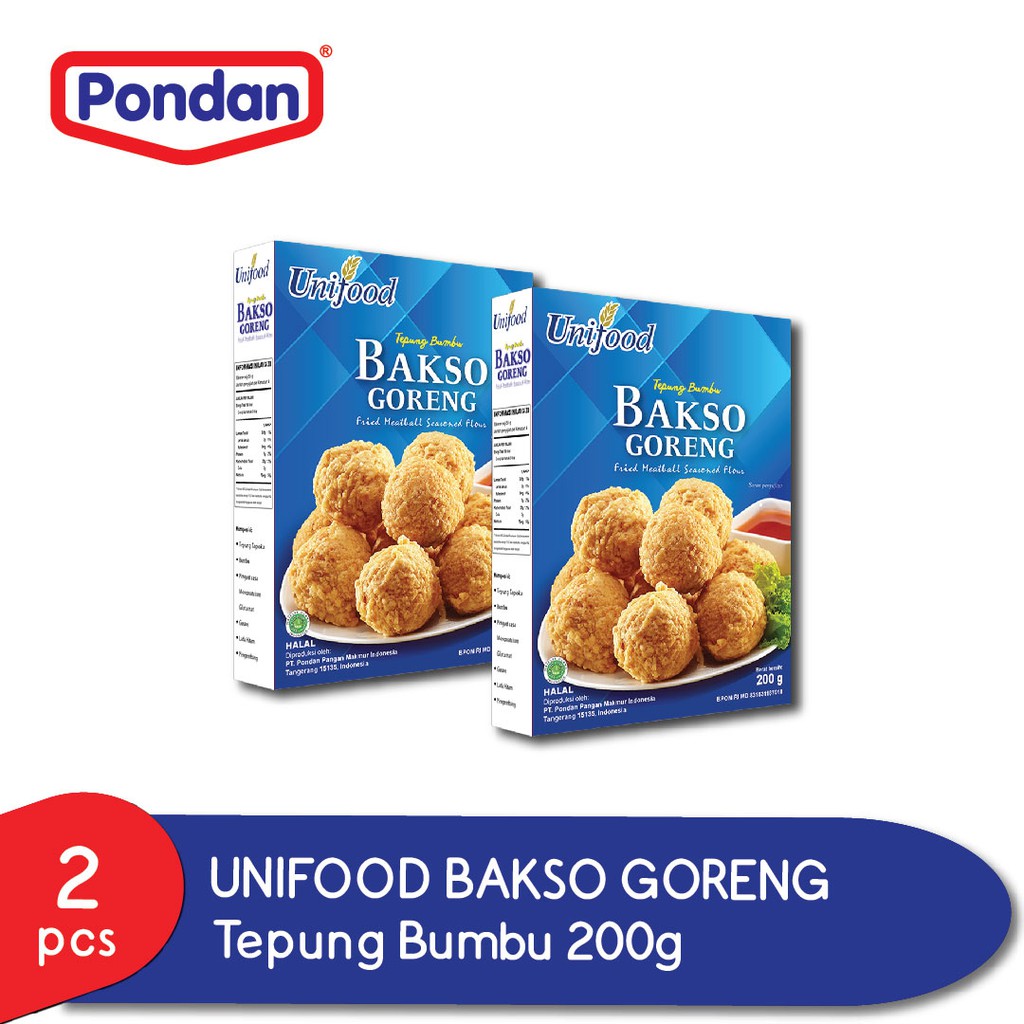 

(HARGA SPECIAL) Pondan Unifood Bakso Goreng 200g (2 box)